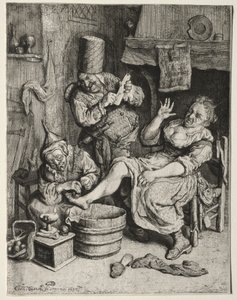 The Cupping by Cornelis Dusart