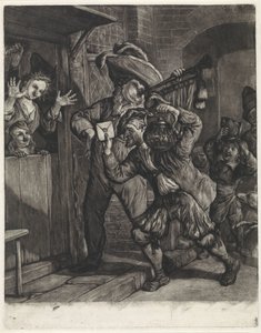 Lottery of Grootebroek, 1694 by Cornelis Dusart