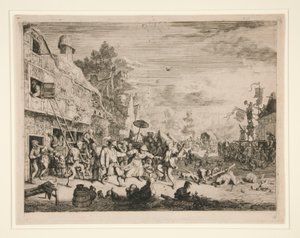 The Village Fair by Cornelis Dusart