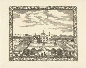 View of Duivenvoorde Castle in Voorschoten (T
