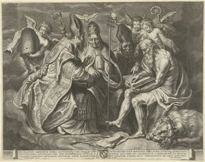 The Four Church Fathers by Cornelis Galle (I)