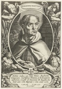H. Johannes van Matha (B. Ioannes Mattha) (Founders of the Religious Orders) by Cornelis Galle (I)