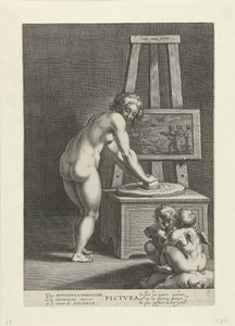 Pictura (The Art of Painting) by Cornelis Galle (I)
