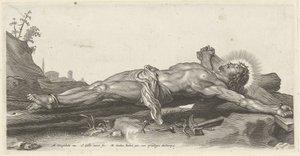 Crucified Christ on the Ground