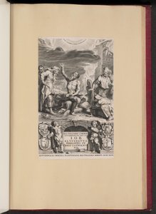 Title Page for Balthasar Cordier, Iob Elvcidatvs by Cornelis Galle II after Abraham van Diepenbeeck