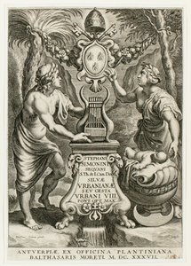 Title page from Silvae Urbanianae by Cornelis Galle I