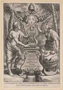 Title Page for M.C. Sarbievski, Lyricorum Libri IV by Cornelis Galle I after Sir Peter Paul Rubens