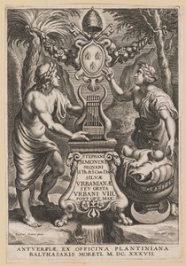 Title Page for Stephanus Simonini, Silvae Urbaninae by Cornelis Galle I after Sir Peter Paul Rubens