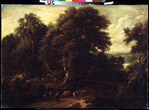 Landscape of Flanders with Cattle by Cornelis Huysmans