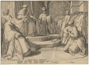 Judgment of Solomon by Cornelis Jacobsz. Drebbel