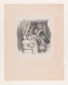 Company with a Sick Child (Medicine) by Cornelis Kruseman