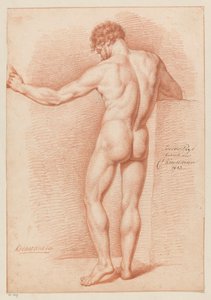 Standing Male Nude, Seen from the Back (2nd Prize 1813) by Cornelis Kruseman