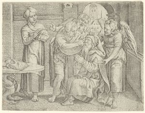 Healing of Tobit (History of Tobias) by Cornelis Massijs
