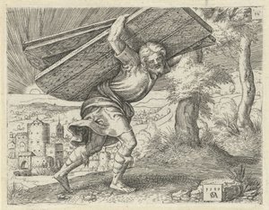 Samson Carrying the Gates of Gaza (series title: History of Samson)