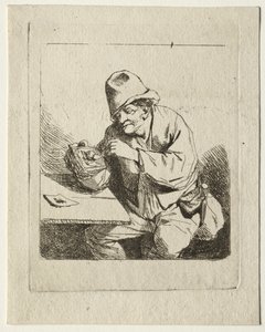 Peasant Lighting his Pipe