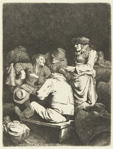 Landlady and Company in Tavern