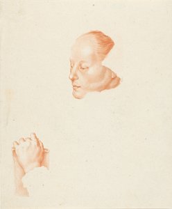 Portrait of a Young Woman by Cornelis Ploos van Amstel (signed by artist)