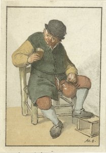 Seated Farmer with Jug