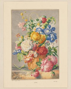 Flower Still Life by Cornelis Ploos van Amstel