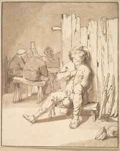Drunken Farmer in an Inn by Cornelis Ploos van Amstel