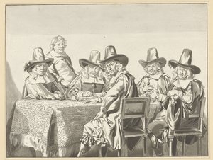 Regents of the Orphanage in Haarlem by Cornelis Ploos van Amstel