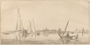 River with Town