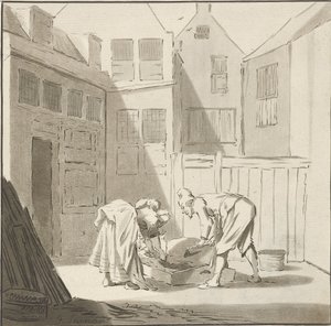 Pig Slaughter by Cornelis Ploos van Amstel