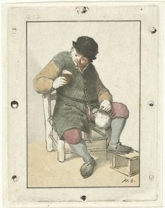 Seated Farmer with Jug
