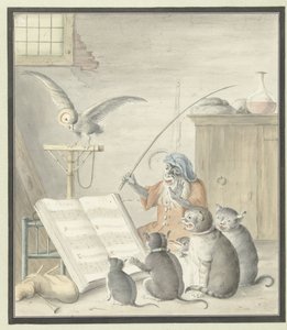 Interior with Cat Concert