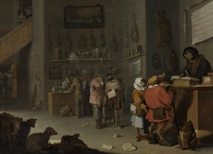 Satire on Litigious Farmers by Cornelis Saftleven