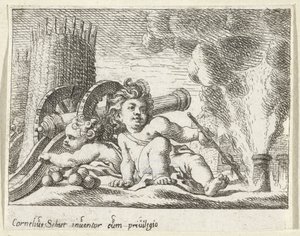 Two Children with Cannons