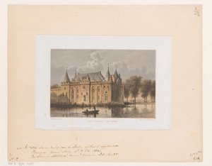 Castle of Gouda by Cornelis Springer