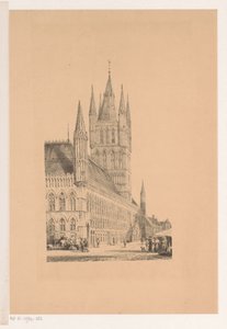 Cloth Hall of Ypres by Cornelis Springer