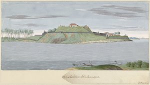Fort Caliture on Ceylon, Seen from the River by Cornelis Steiger