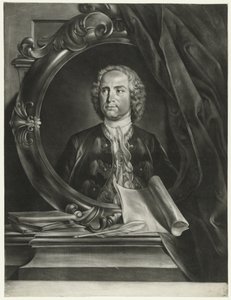 Portrait of the Composer Pietro Antonio Locatelli by Cornelis Troost