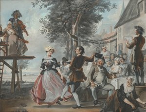 The Wedding of Kloris and Roosje by Cornelis Troost