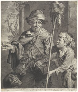 The Pied Piper with His Servant