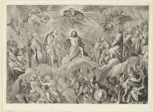 The Last Judgment (upper plate) by Cornelis Visscher (II)