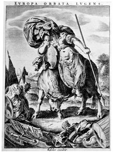 Allegorical View of Europe by Cornelis Visscher