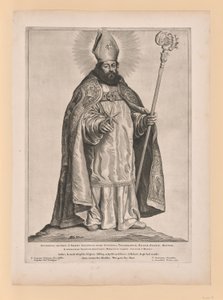 Saint Frederick of Utrecht, from Saints of the North and South Netherlands by Cornelis Visscher