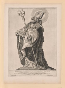 Saint Willebrord, from Saints of the North and South Netherlands by Cornelis Visscher