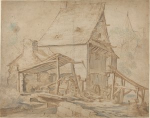 An Old Water Mill by Cornelis Willaerts
