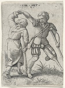 A Man with a Wooden Leg Turning a Lame Woman Under His Arm, 1572