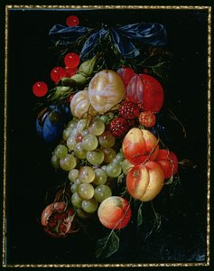 A Garland of Fruit by Cornelis de Heem