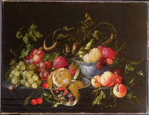 A Still Life of Fruit by Cornelis de Heem