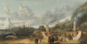 The Whale-oil Refinery near the Village of Smerenburg by Cornelis de Man