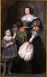 Madame Charlotte Butkens-Smit van Cruyninghen and her son Johannes-Amatus