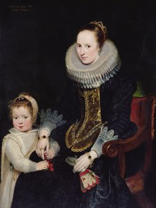 Portrait of a lady and her daughter