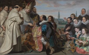 The Restitution of the Church Treasures to Saint Norbert after the Defeat of the Heretic Tankelin, with a Portrait of the Snoeck Family