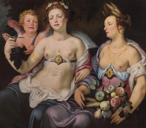 Venus, Cupid and Ceres by Cornelis van Haarlem